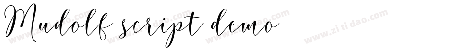 Mudolf script demo字体转换